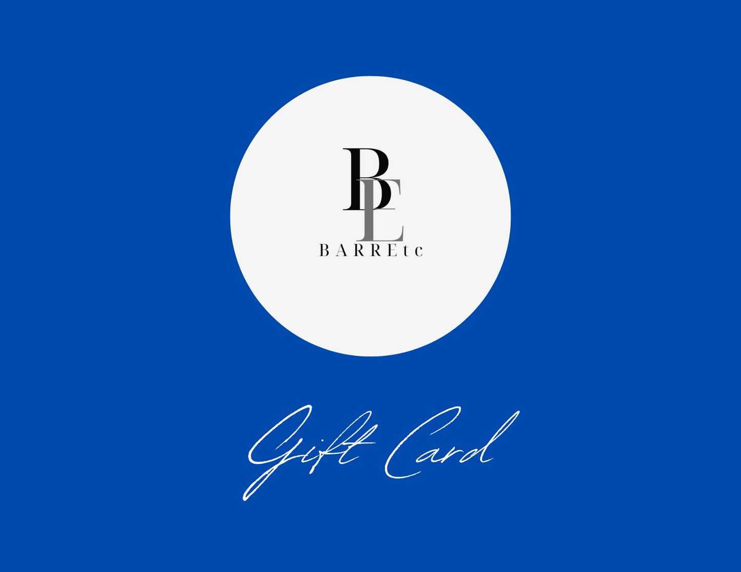 BARREtc gift card